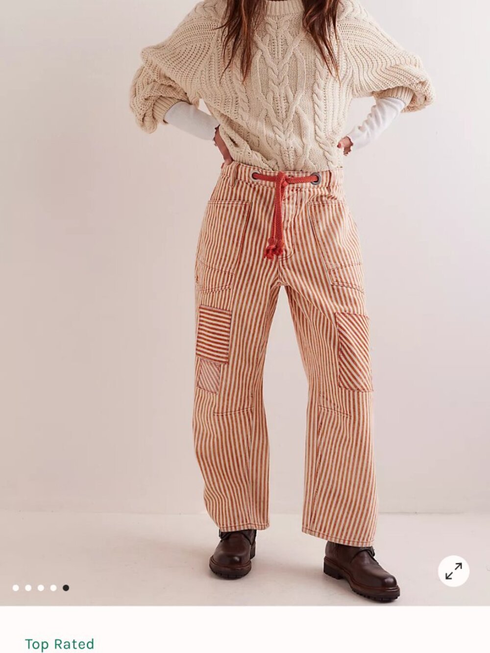 WE THE FREE moxie railroad barrel jeans 27 28 citrus - Picture 4 of 6